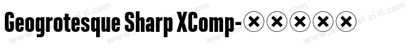 Geogrotesque Sharp XComp字体转换